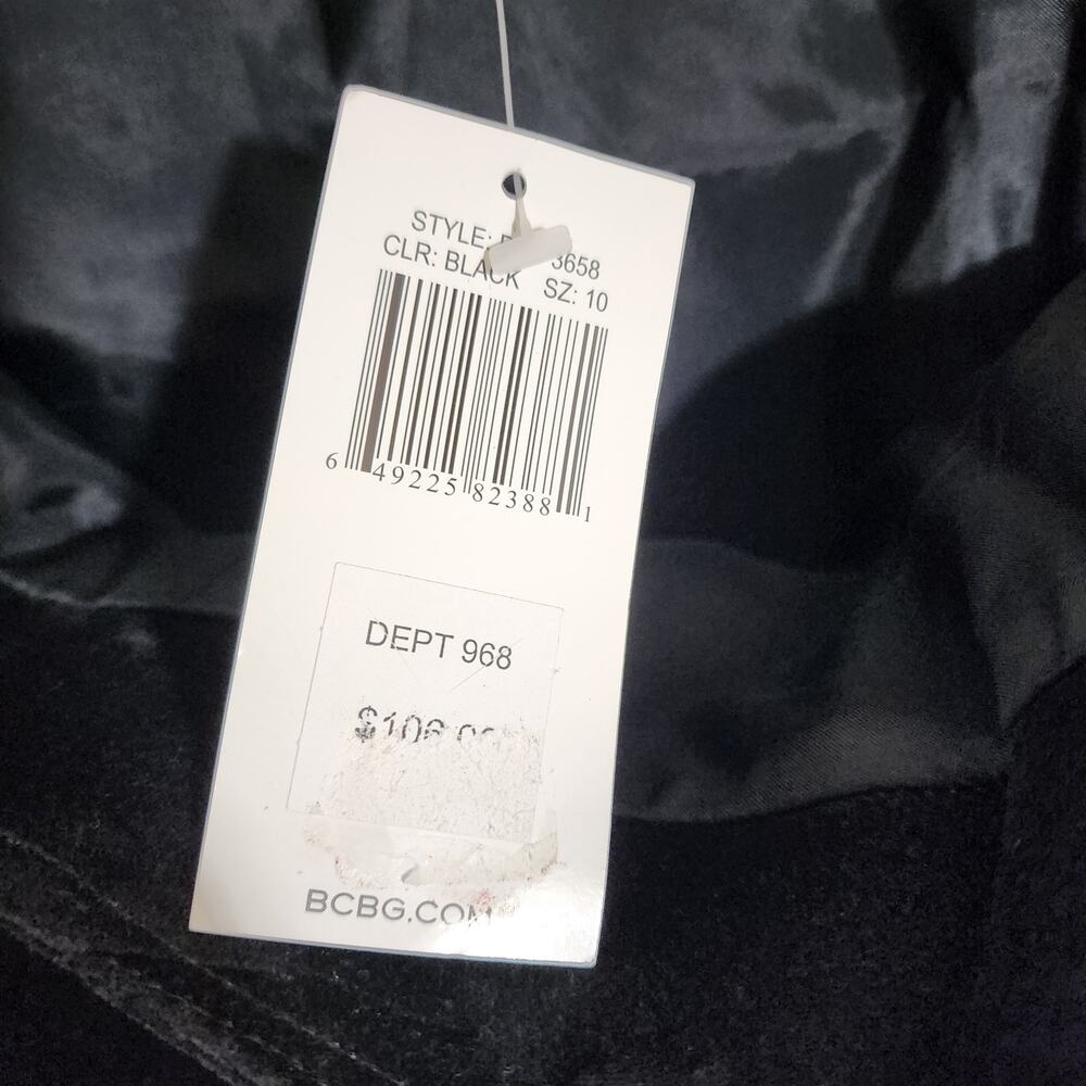 To the Max NWT black velvet to the knees lined flare‎ skirt woman's size 10 - Picture 11 of 12